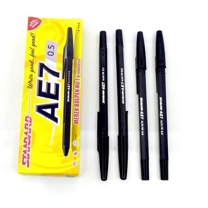 Pulpen AE7 Standar Hitam