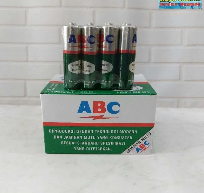 Baterai ABC A2 (1 set isi 2 pcs)