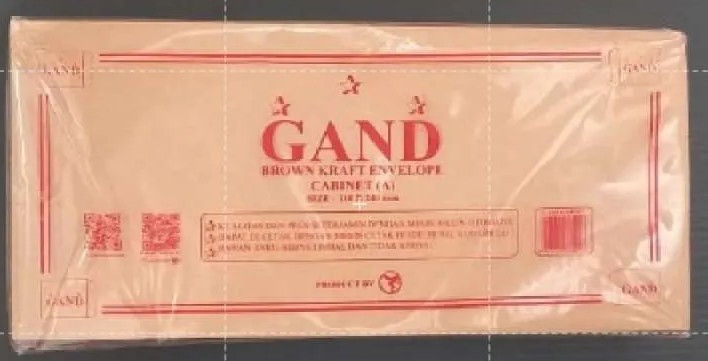 Amplop Coklat Polos Ukuran Kabinet