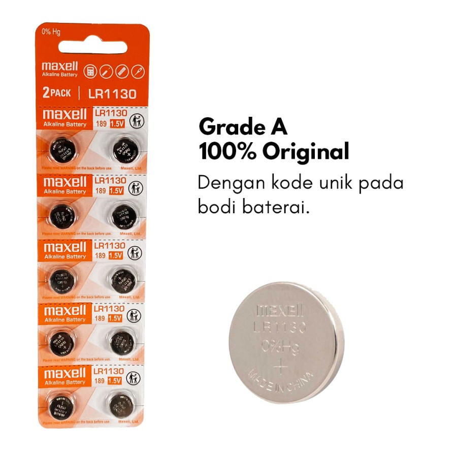 Baterai LR1130 Maxell